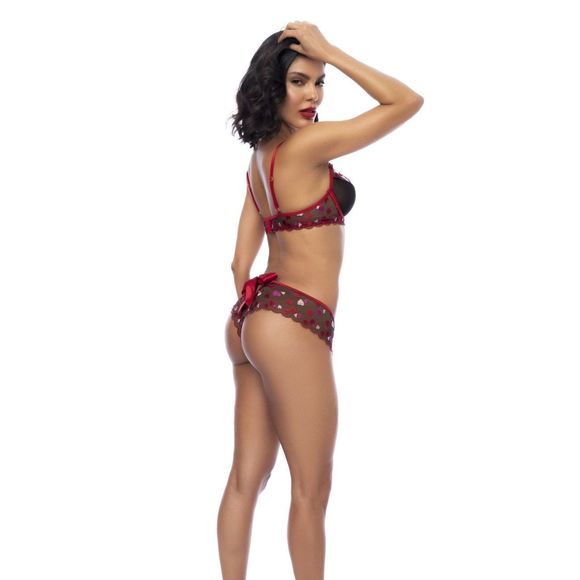 Mapale 8898 Three Piece Set Color Black-Red - Picture 8 of 10